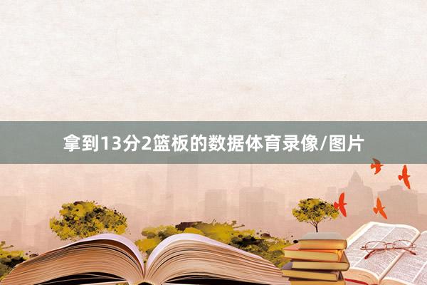 拿到13分2篮板的数据体育录像/图片