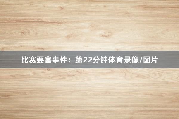 比赛要害事件：第22分钟体育录像/图片
