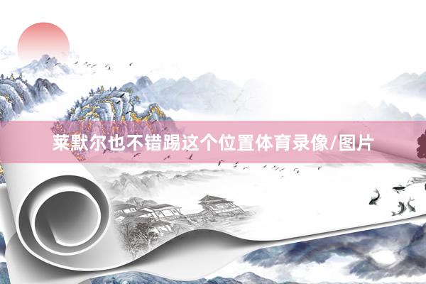 莱默尔也不错踢这个位置体育录像/图片