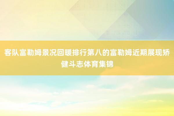 客队富勒姆景况回暖排行第八的富勒姆近期展现矫健斗志体育集锦