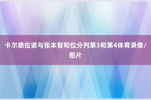 卡尔德拉诺与张本智和位分列第3和第4体育录像/图片