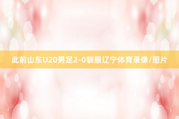 此前山东U20男足2-0驯服辽宁体育录像/图片