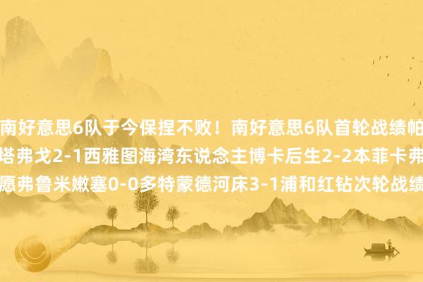 南好意思6队于今保捏不败！南好意思6队首轮战绩帕尔梅拉斯0-