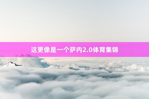 这更像是一个萨内2.0体育集锦