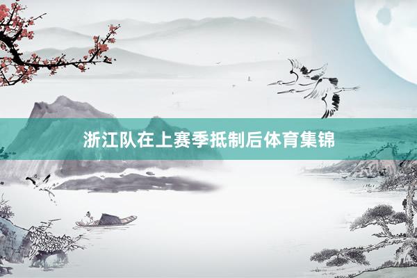 浙江队在上赛季抵制后体育集锦