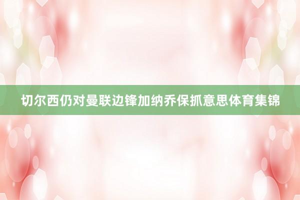 切尔西仍对曼联边锋加纳乔保抓意思体育集锦