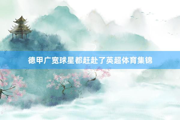德甲广宽球星都赶赴了英超体育集锦