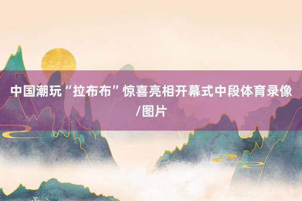中国潮玩“拉布布”惊喜亮相开幕式中段体育录像/图片